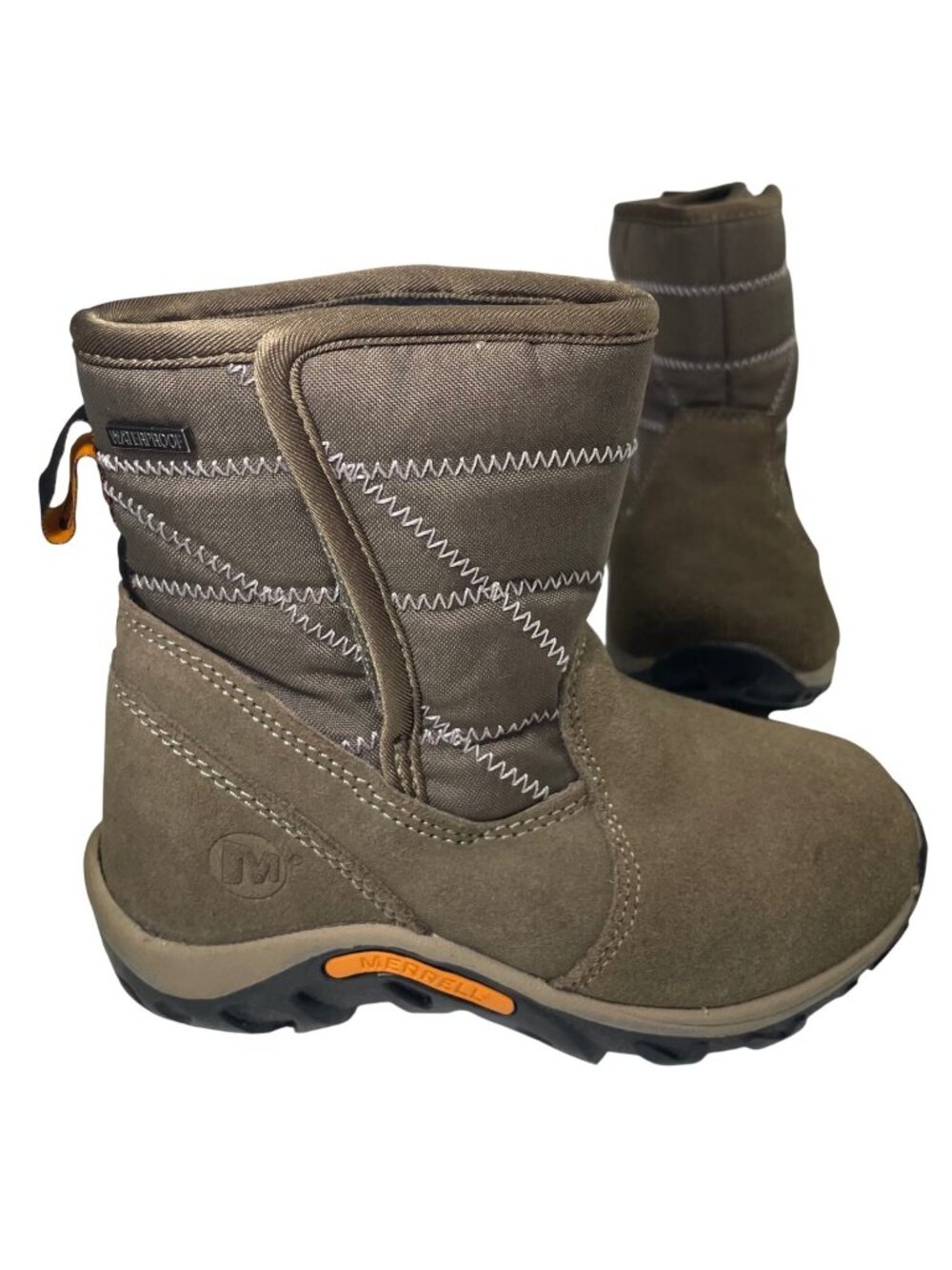 Merrell Kids Jungle Moc Quilt Waterproof Boots Size 10 Gunsmoke Outdoor Gorp
